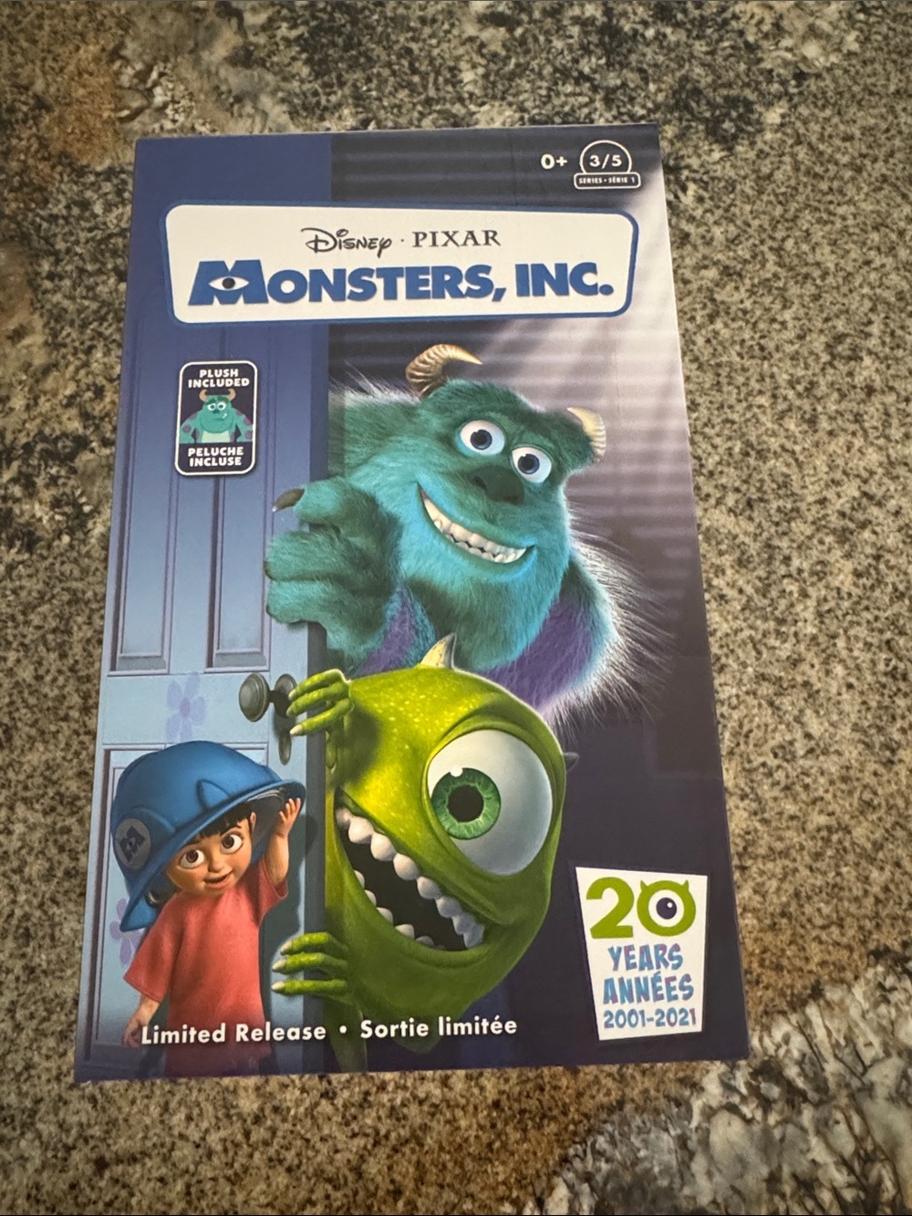 Disney Parks MONSTERS INC plush in VHS box Limited Release